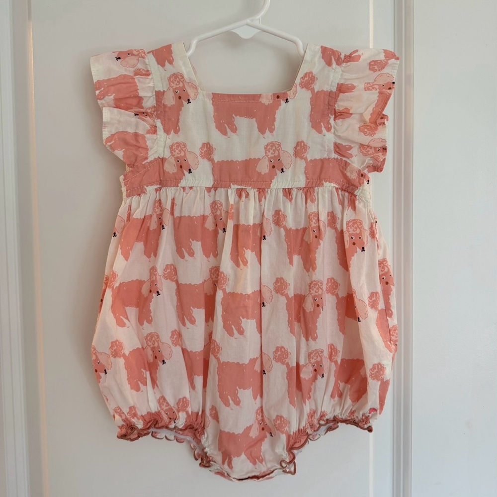 Pink Chicken Poodle print